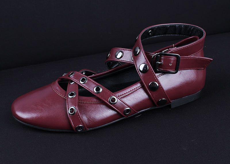 STUD FLAT SHOES
