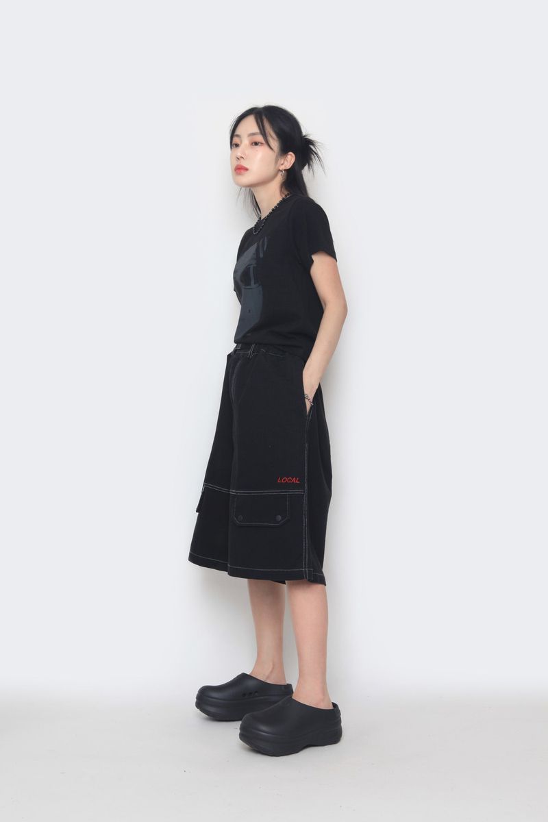 Stone Local Belt Bermuda Pants