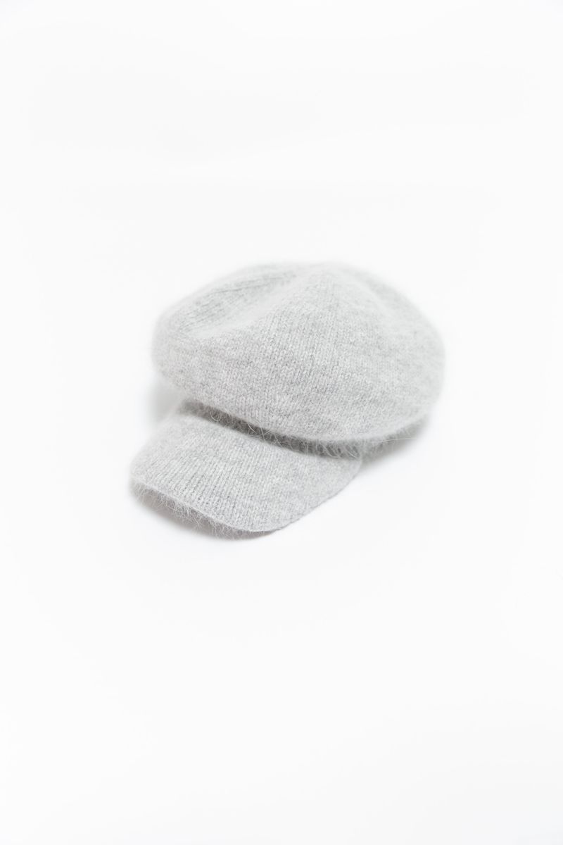 angora knit newsboy cap(6colors)