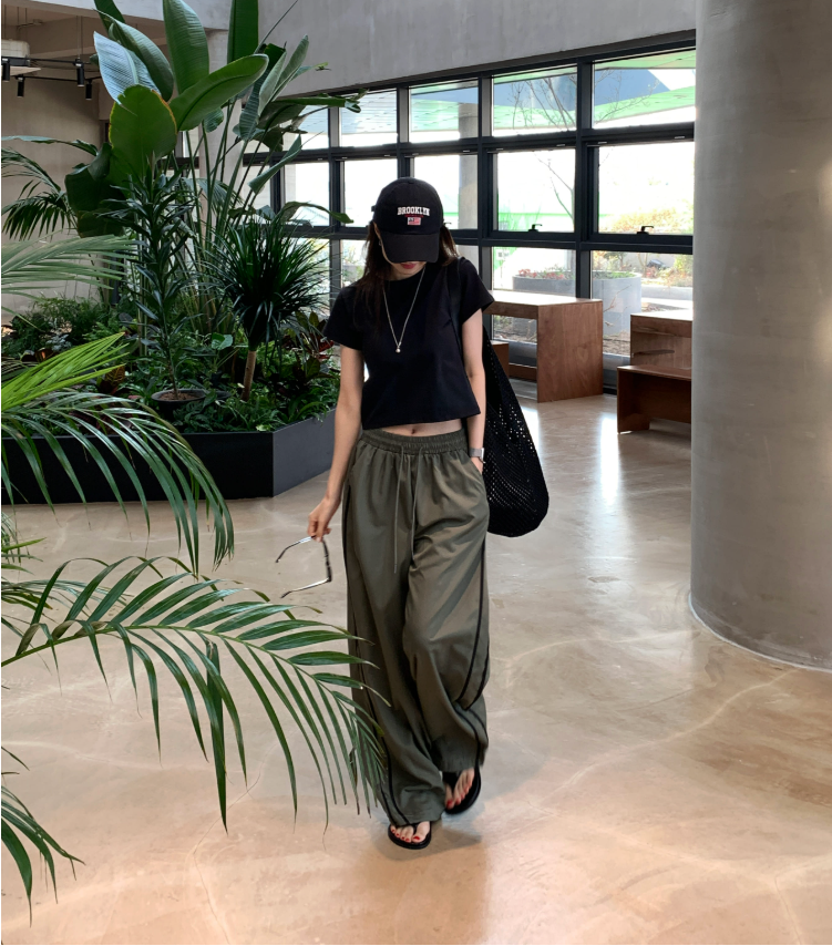 Kep Track Nylon Wide Pants / 3 colors