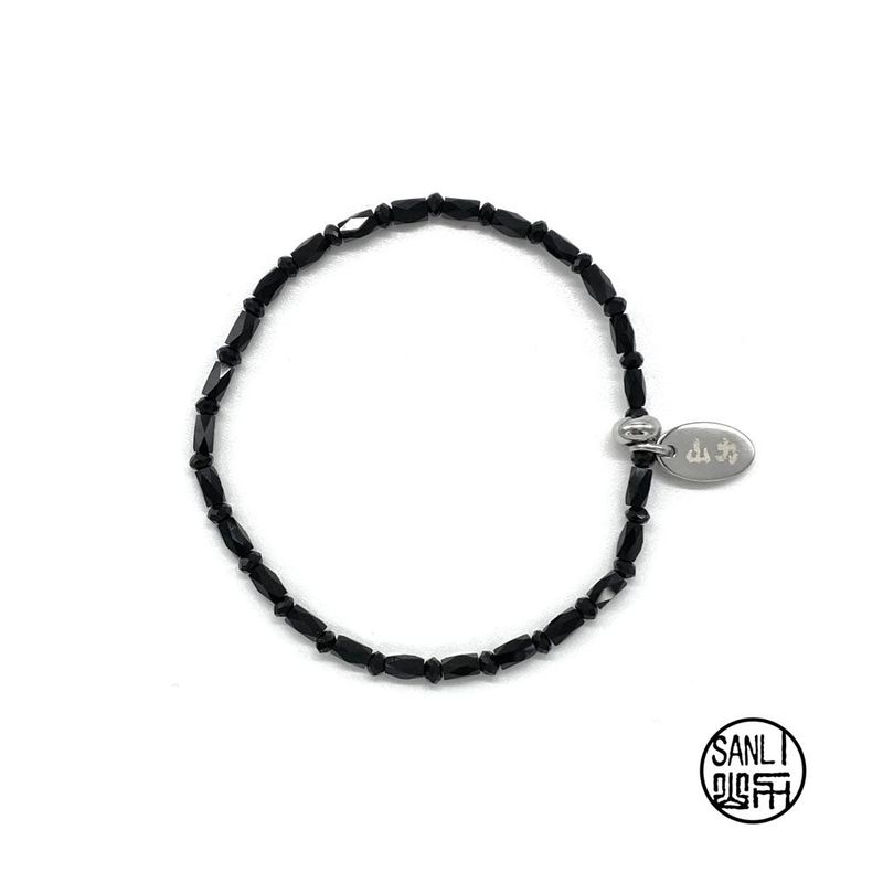 sanli（サンリー）の「Black glitter bracelet（Accessories）」