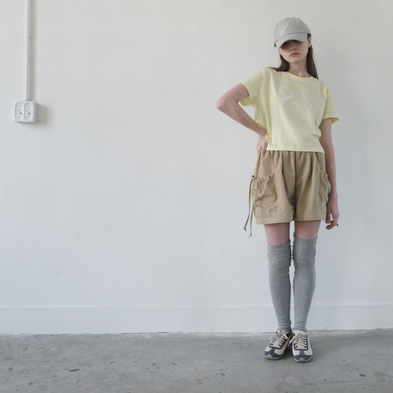 Beige Big Pocket Short