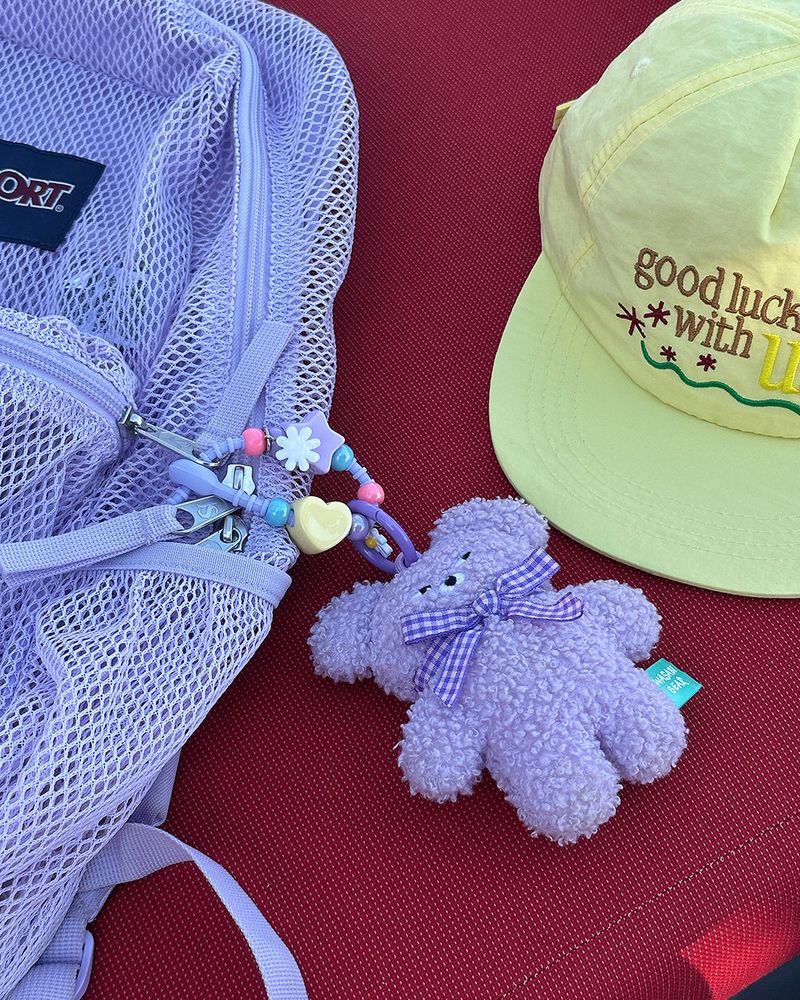 Delight-J（ディライトジェイ）の「Frosted teddy bear part strap keyring（Accessories）」