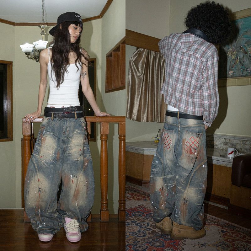 A1 Wide Barrel - Vintage Blue Monett - Jeans