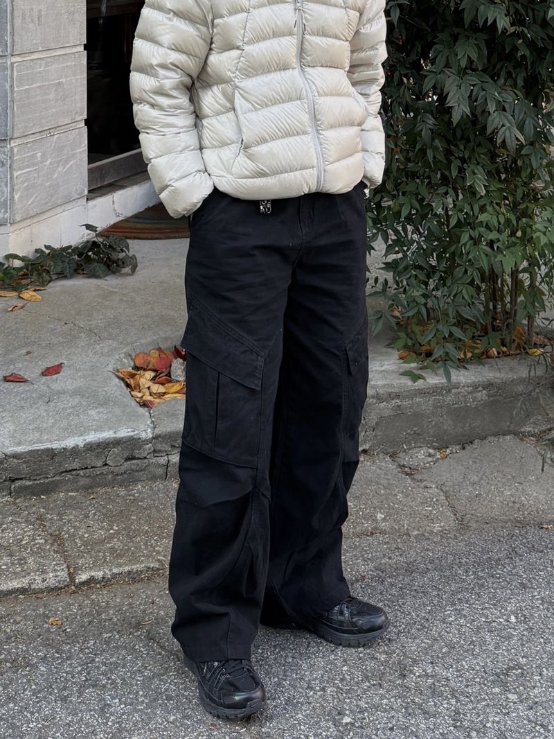 Vintage wave-washed cargo pants