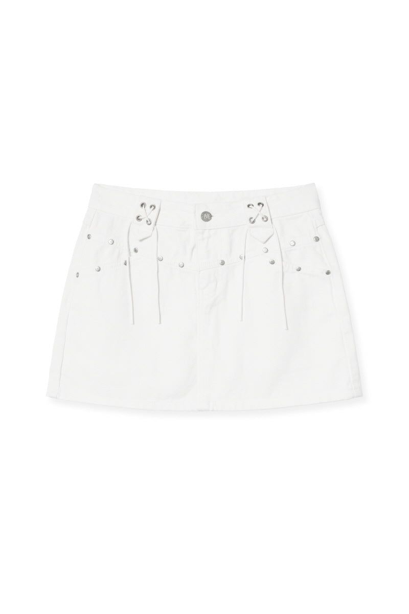 belt skirt (white)
