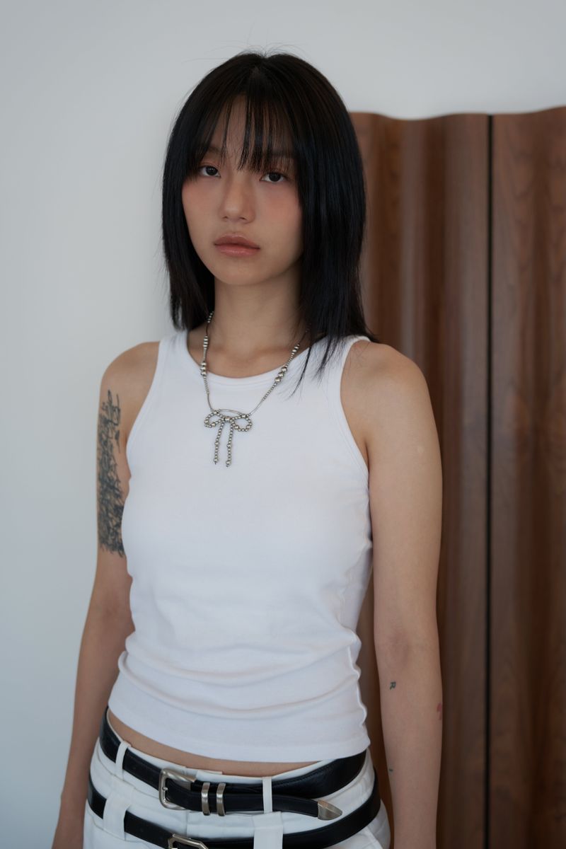 Metalic Ribbon Necklace