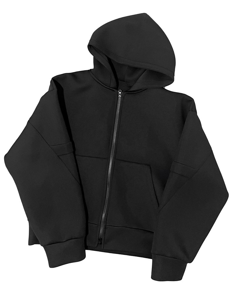 AE BULKY HOODIE ZIPUP_BLACK