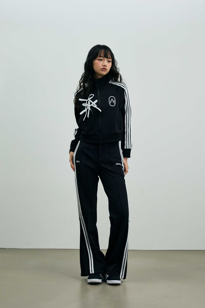 JOEL JERSEY TRACK PANTS / BLACK