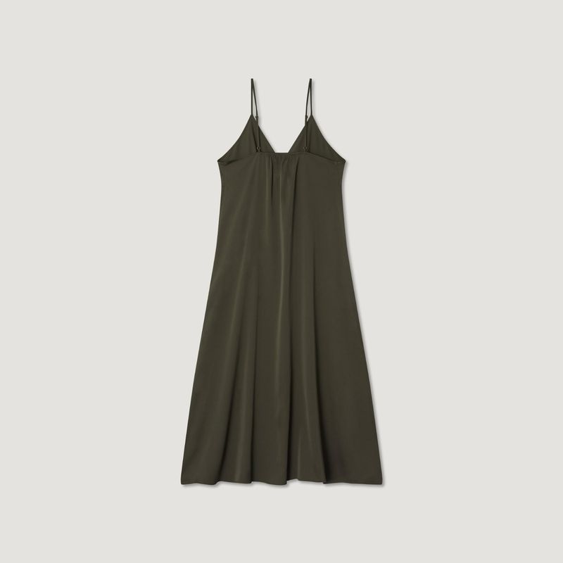 Rose Corsage Sheer Long Dress