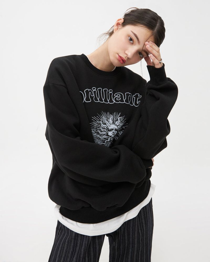 BRILLIANT SUN SWEATSHIRT-BLACK