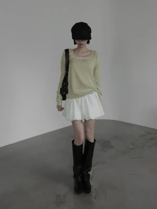 Bellen Deep U-Neck Knit
