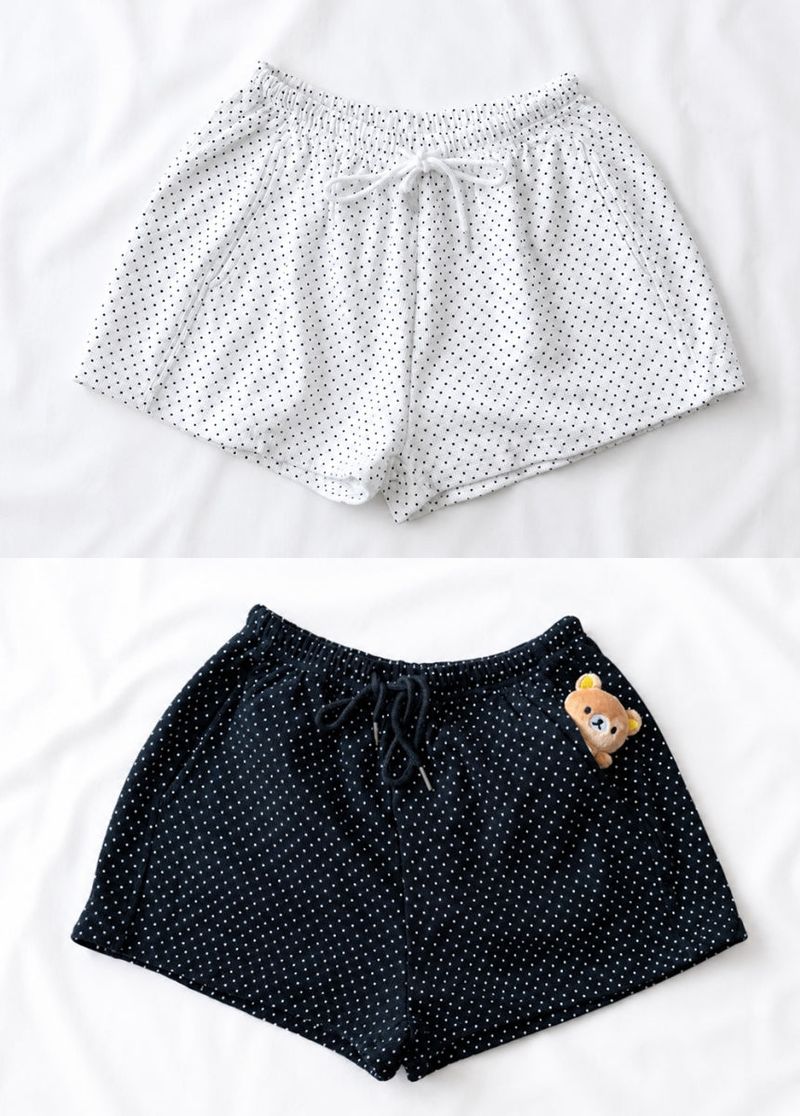 【MD PICK】パンプキンドットショートパンツ（4color）