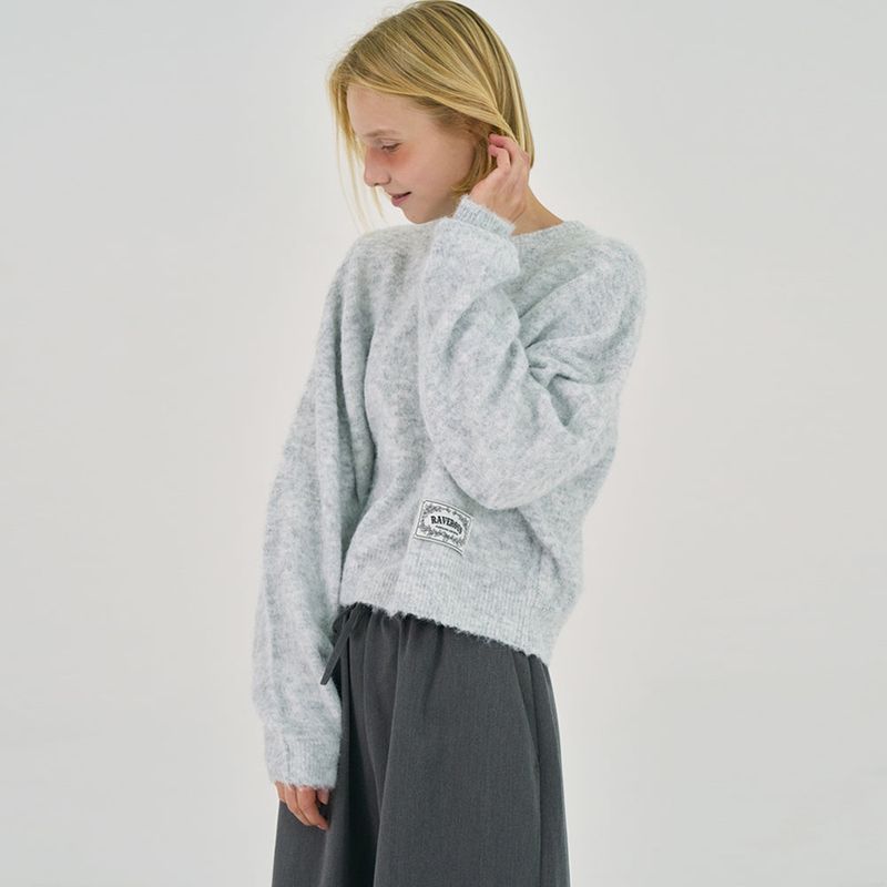Brushed Soft Knit_Melange Gray