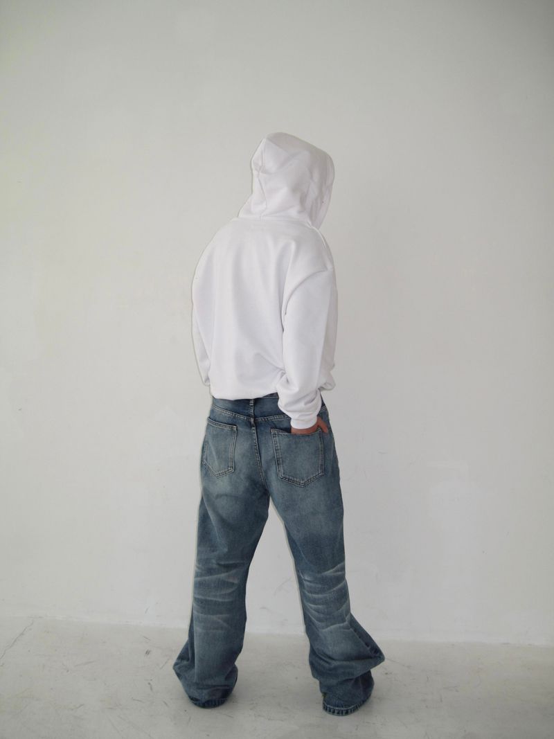 5-Button Fly Flared Denim Pants