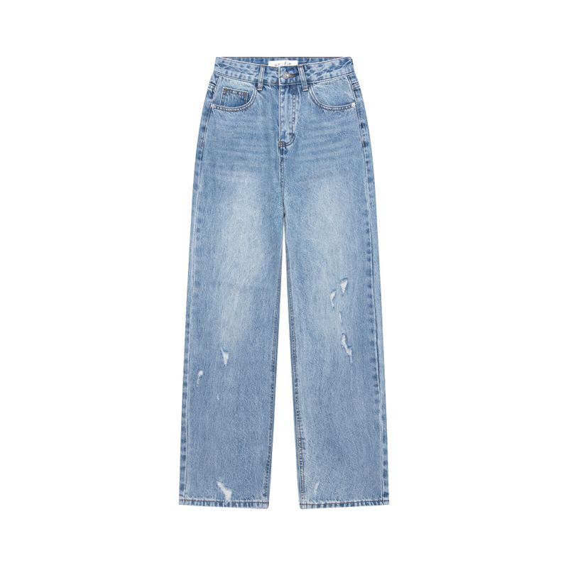 ur.fit（オールフィット）の「DEMAGE SEMI WIDE FIT DENIM PANTS code 18102（Pants）」