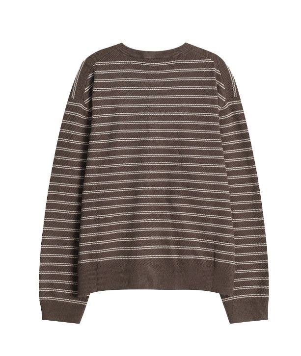 Lao Henley Neck Knit Long Sleeve