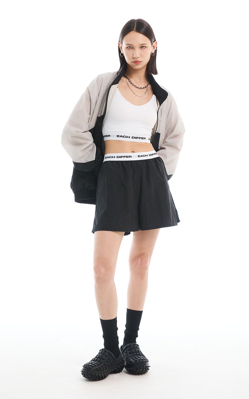 LOGO BAND BRA TOP_WHITE