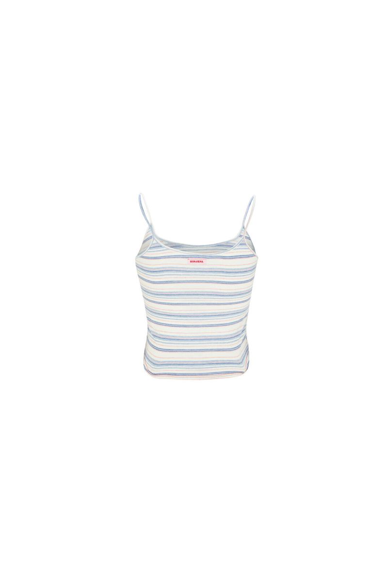 MINJIENA（ミンジエナ）の「stripe sleeveless blue（Tops）」
