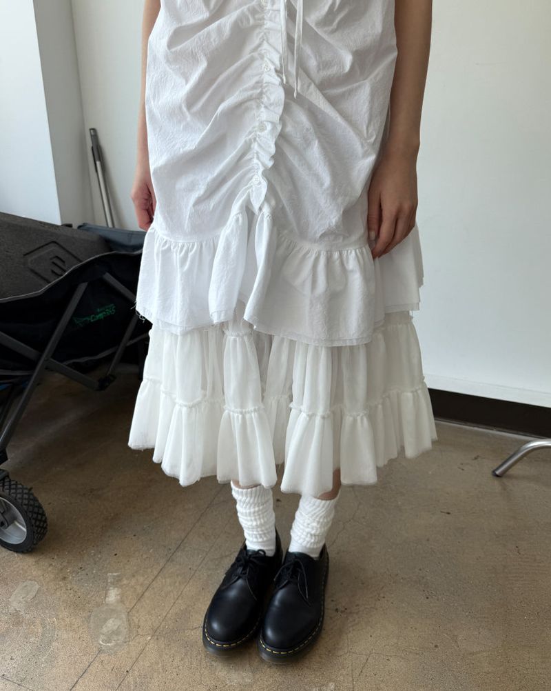 sugar shirring dress