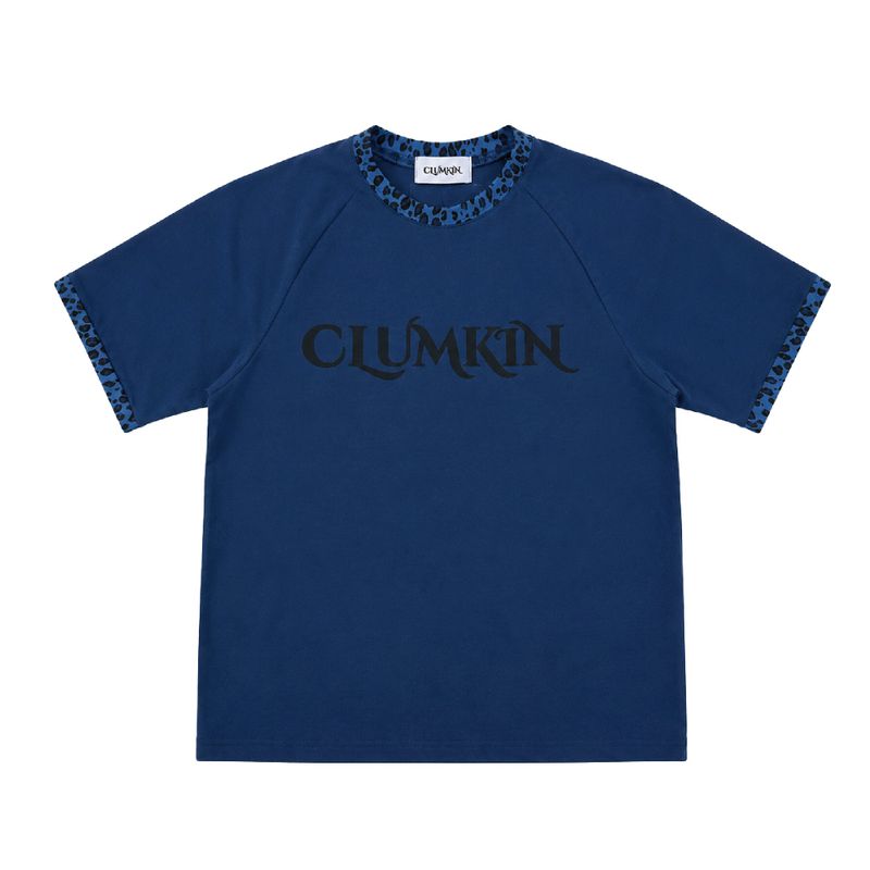 CLUMKIN（クラムキン）の「レオパードリンガーTシャツ(NAVY/BLUE) [MEN]（トップス）」