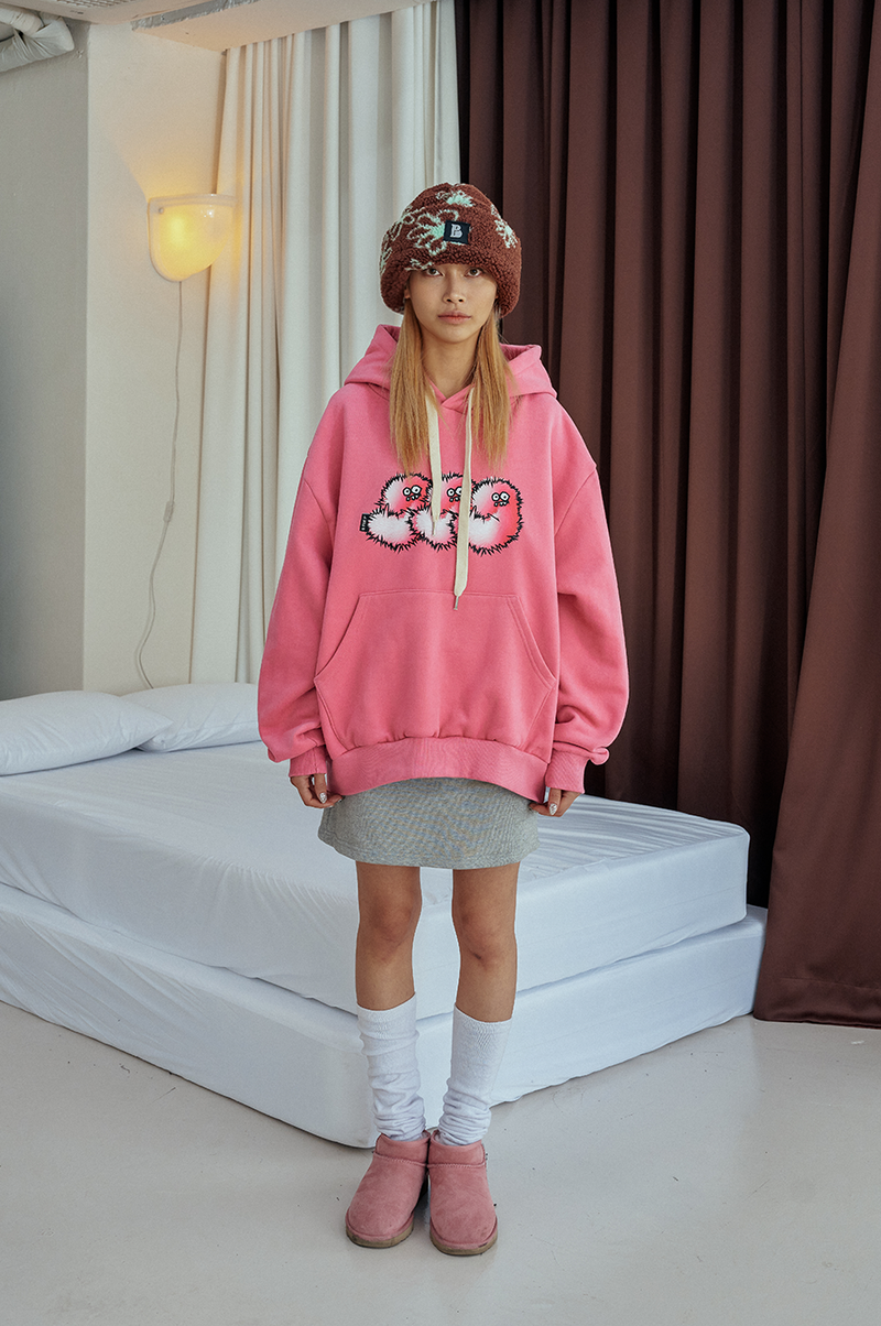 pompom hoodie_pink