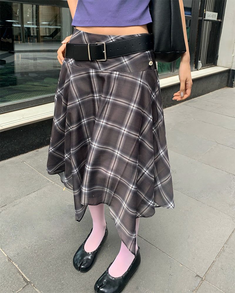 BEIDELLI（ベイデリー）の「[ORIGINAL] Kia Unbalanced Layered Skirt（Skirts）」