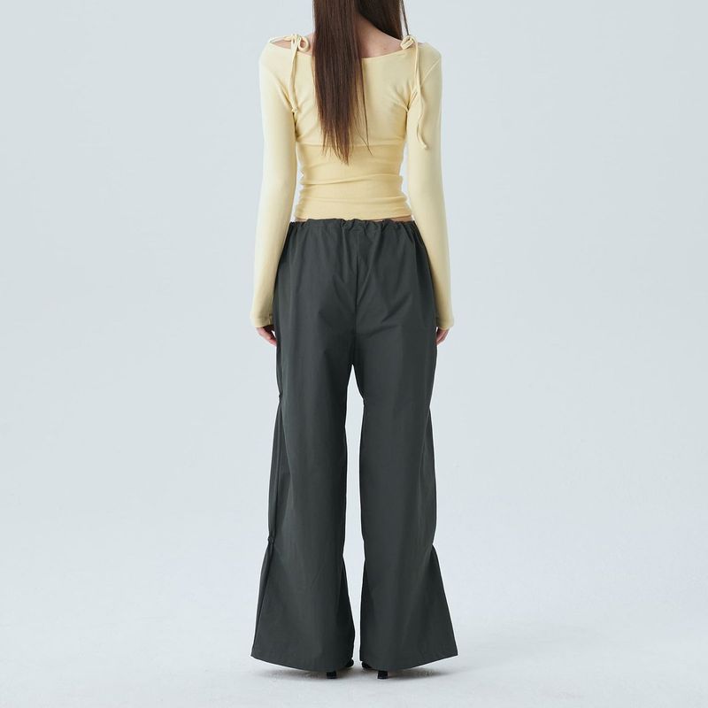 DAS DOUBLE STRAP PANTS / CHARCOAL