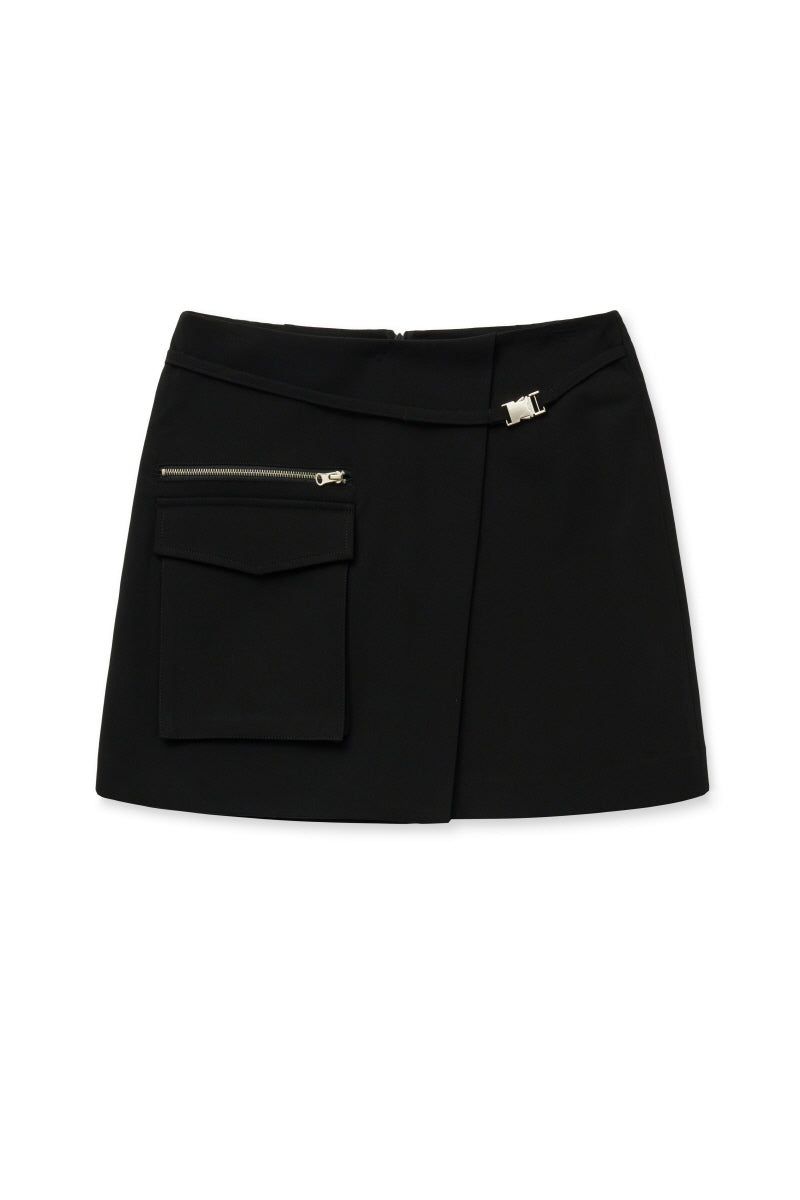 zip skirt (black)