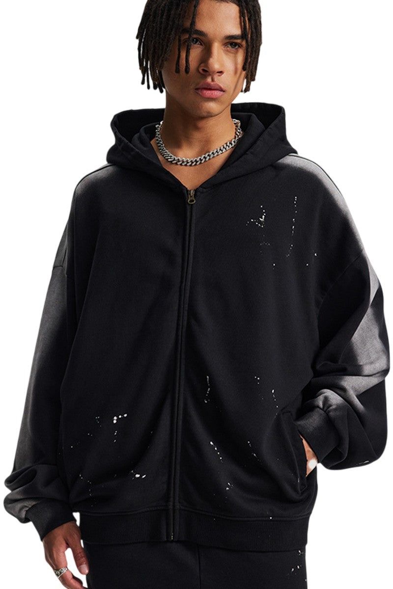 CZ Basicsの「Spray Paint Graffiti Zip Hoodie(Tops)」