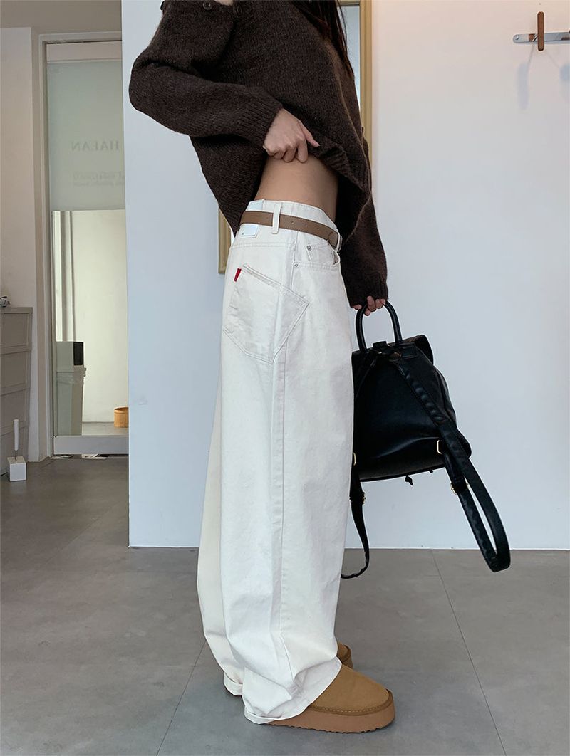 TURN POCKET WIDE COTTON PANTS (2C)