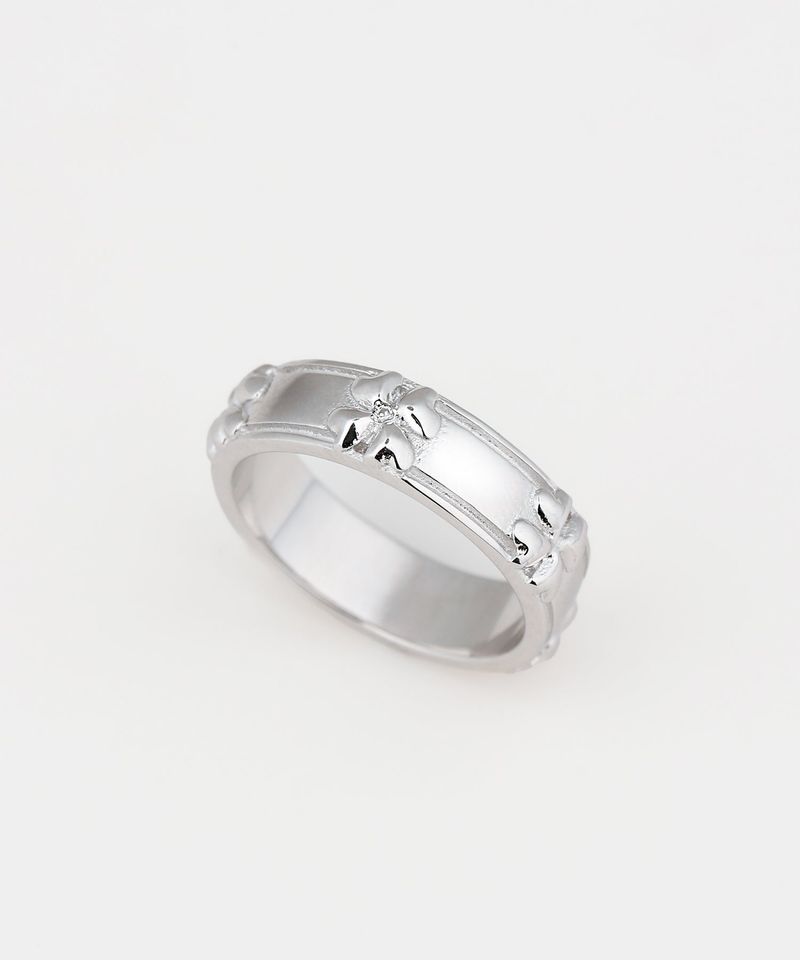 Clover rail ring SV (925 silver)