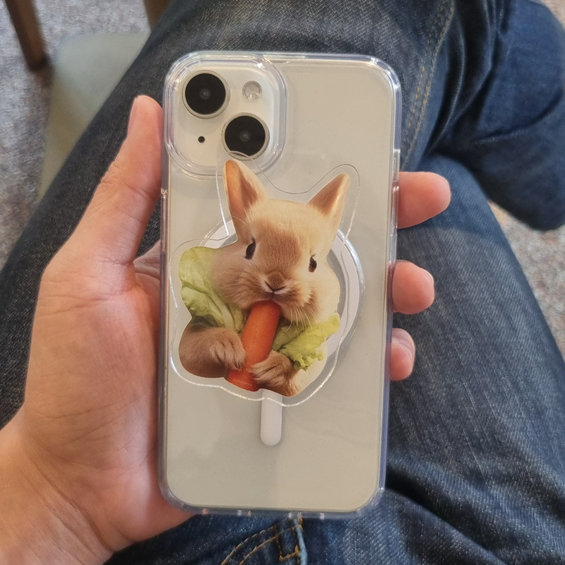 Carrot Rabbit smart tok(sticker type)