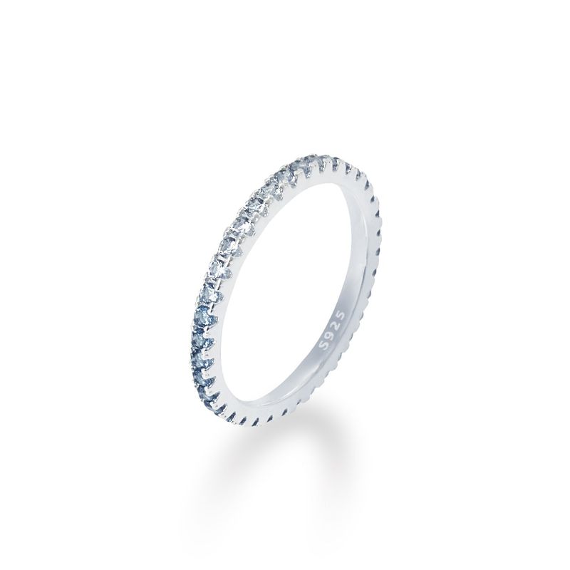 [S925] 2MM Gradation Tennis Rilng (silver)