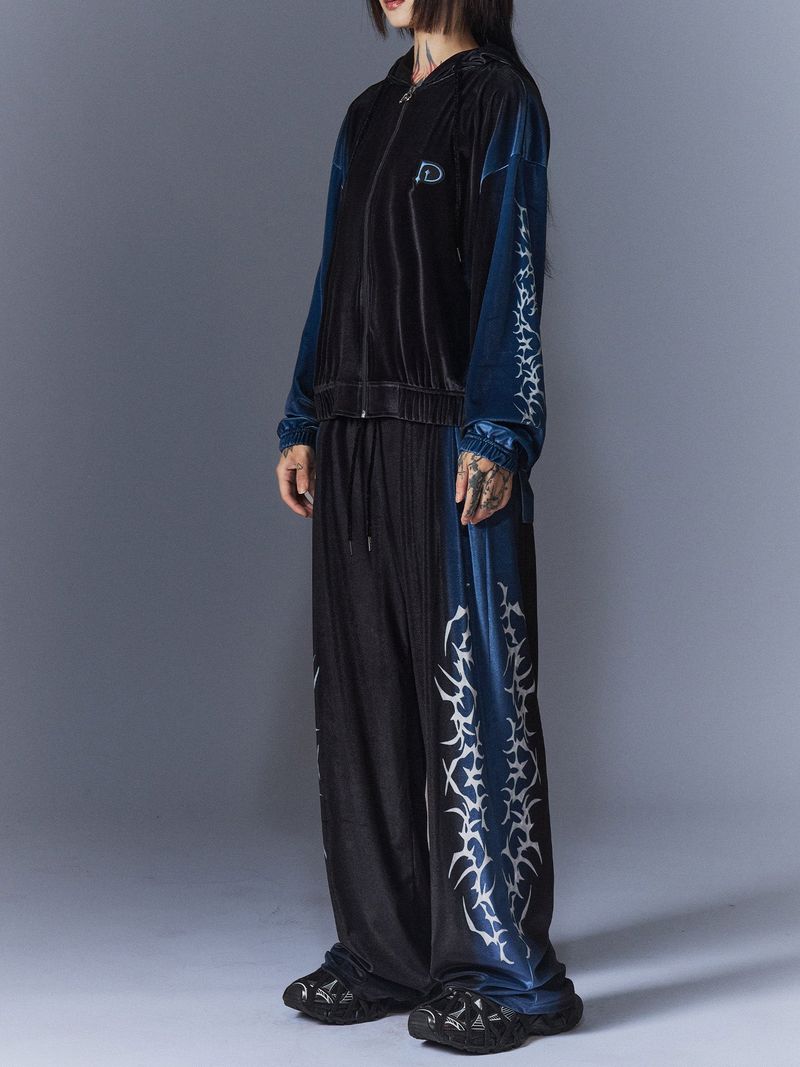 Tribal Velvet Hood(BK)