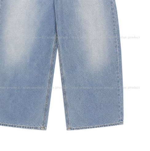 Blush Lace Sagging Denim Pants
