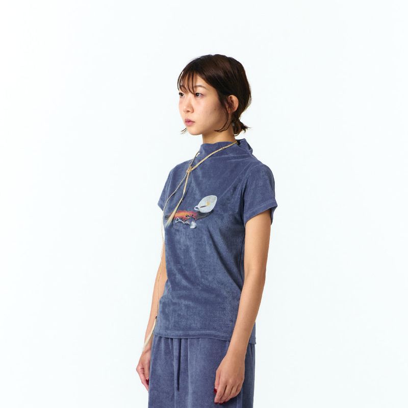 SPILT COFFEE HIGHNECK TERRY T-SHIRTS