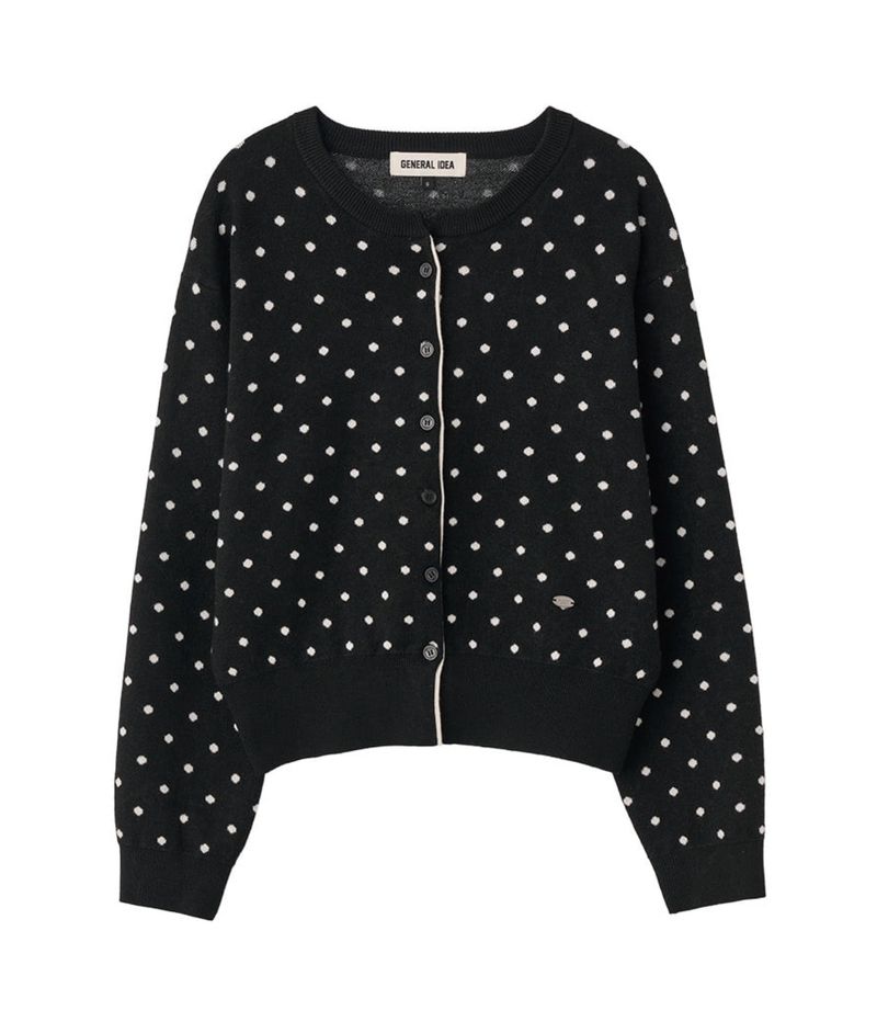【即日発送】semi loose fit dot cardigan