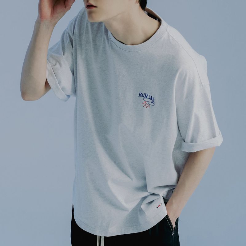 ROMANTIC CROWN(ロマンティッククラウン)の「THUNDER CLOUD TEE SHIRT_LIGHT GREY(Tops)」