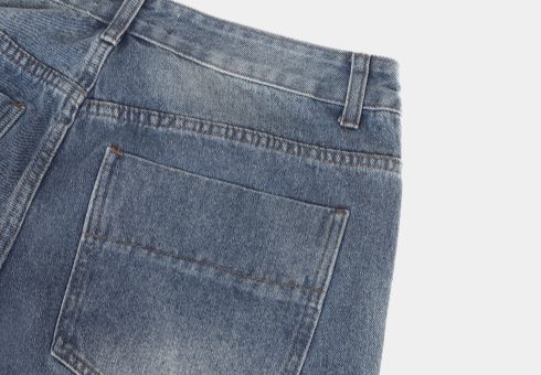 Nechis Washed Wide Denim Pants