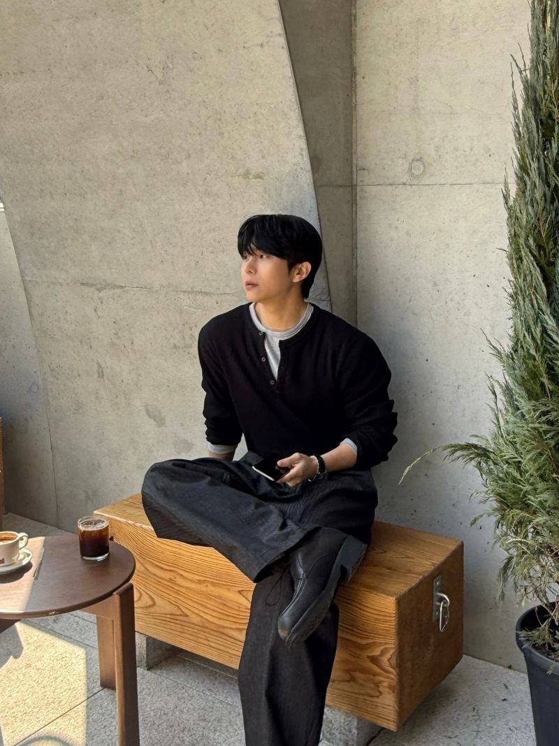AVAND(アバンド)の「Macca waffle henley neck(Tops)」