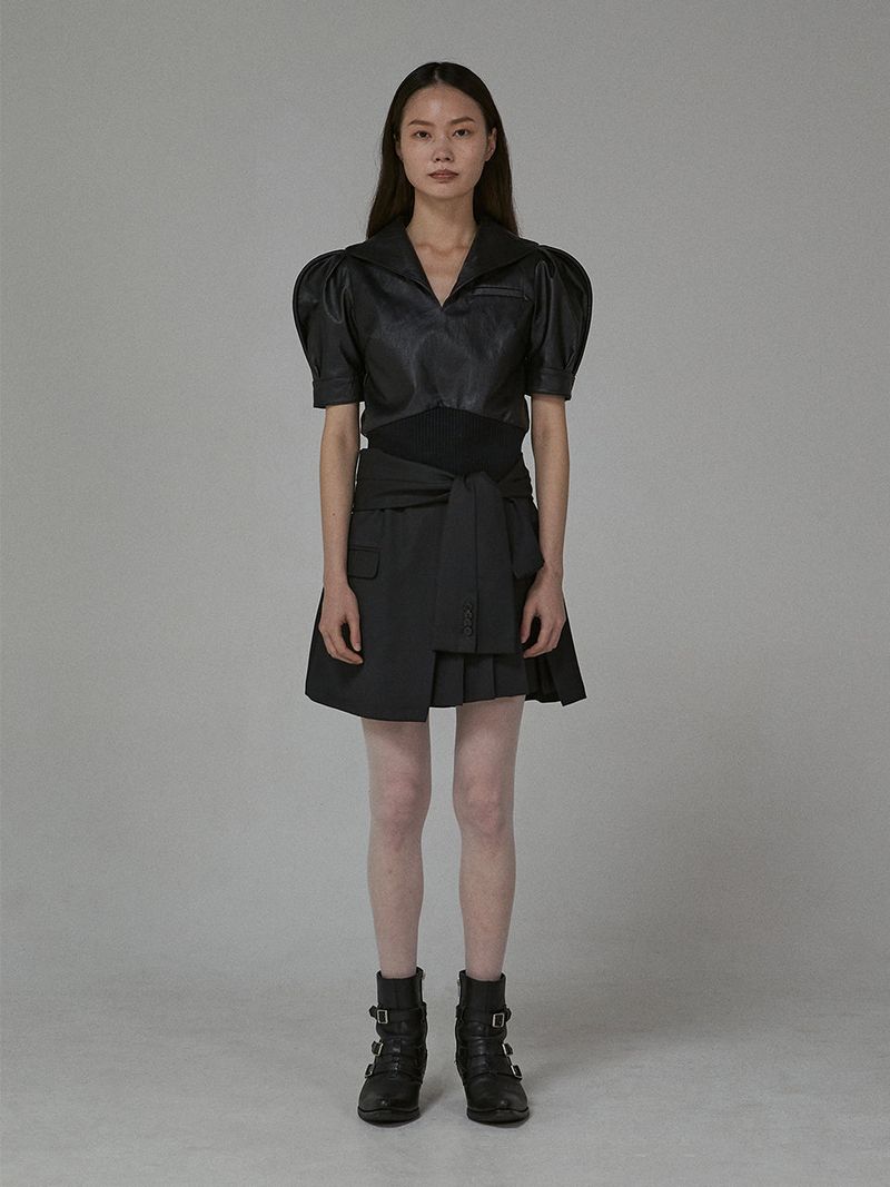 LO AXUAL(ロエクシュアル)の「TIED BLAZER MINI SKIRT(Skirts)」