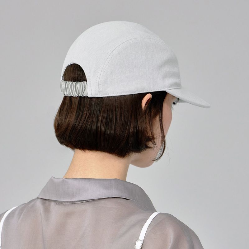 VA Stud Glossy Scrunchie Cap / Gray