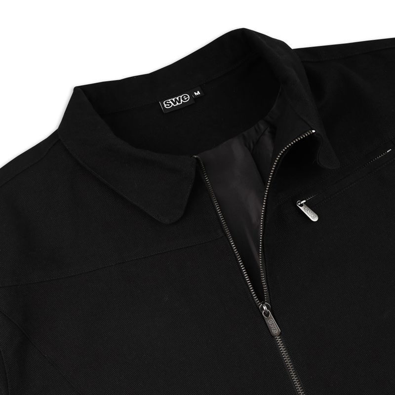 SWE SCRIPT JACKET - BLACK