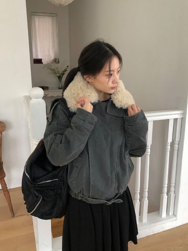 BAON(バオン)の「Ogets Fur Collar Work Jumper Jacket(Jackets/Outerwear)」