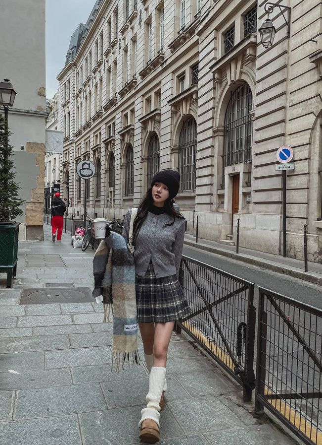 Mori Check Tennis Skirt
