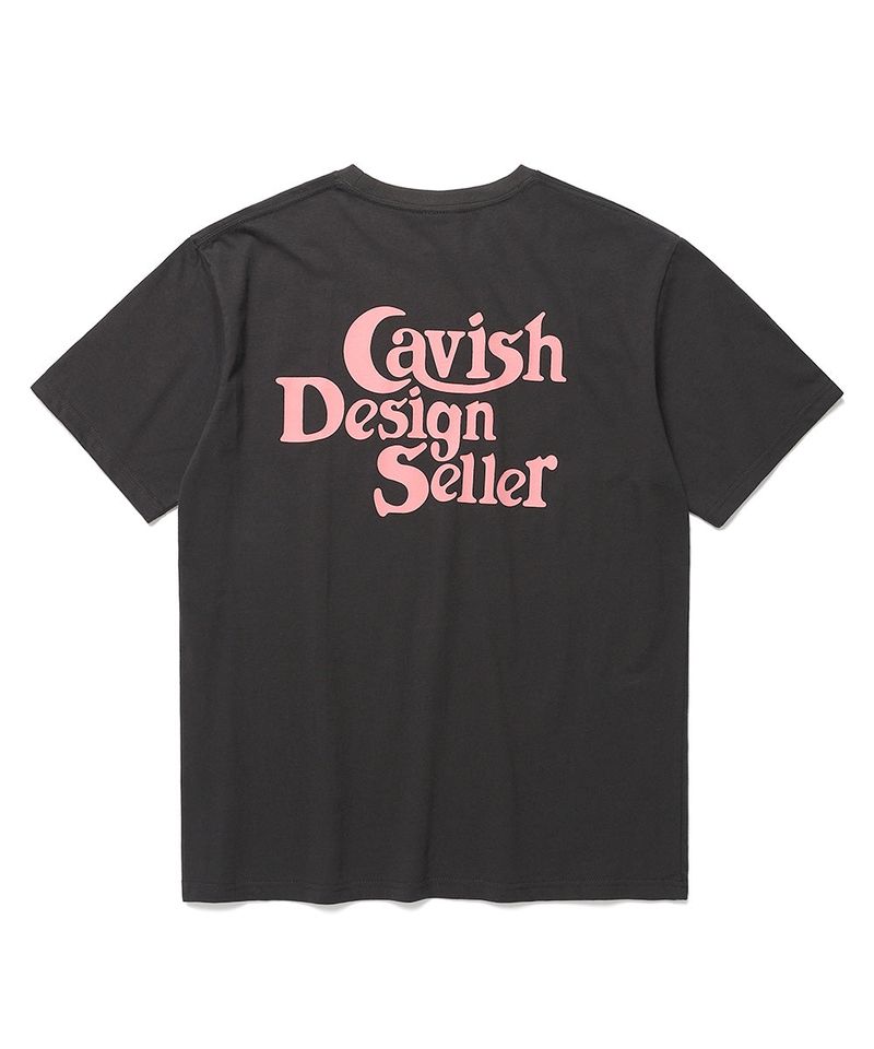 cavish（カビシ）の「SELLER LOGO SS TEE CHARCOAL(CV2BMMT500A)（Tops）」