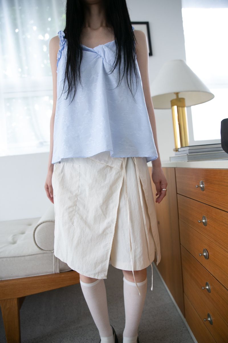 wrap string half pants(3colors)