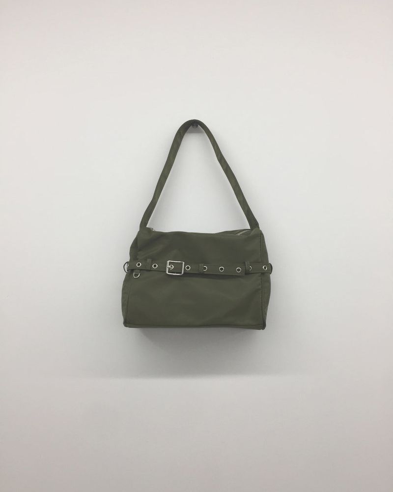 Wheel Buckle Up Shoulder Bag  (4color)