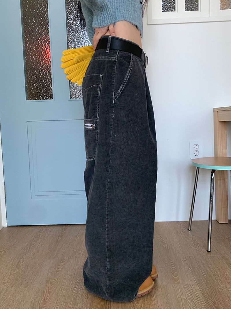 CORDUROY BACK POCKET PANTS (2C)